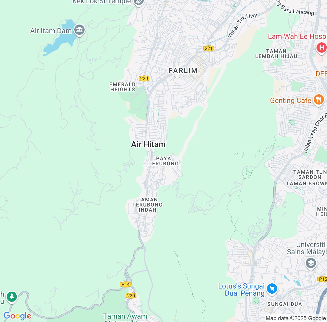 Map image for Intellectual Property Lawyers in Paya Terubong and Penang IP firms at coordinates  ; .