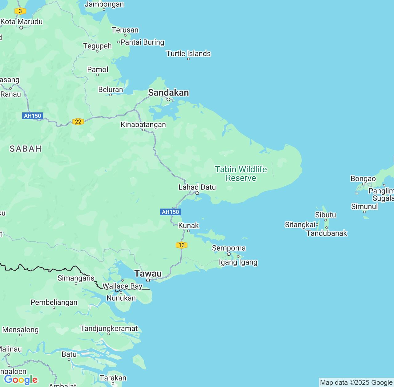 Map image for Intellectual Property Lawyers in Lahad Datu and Sabah IP firms at coordinates  ; .