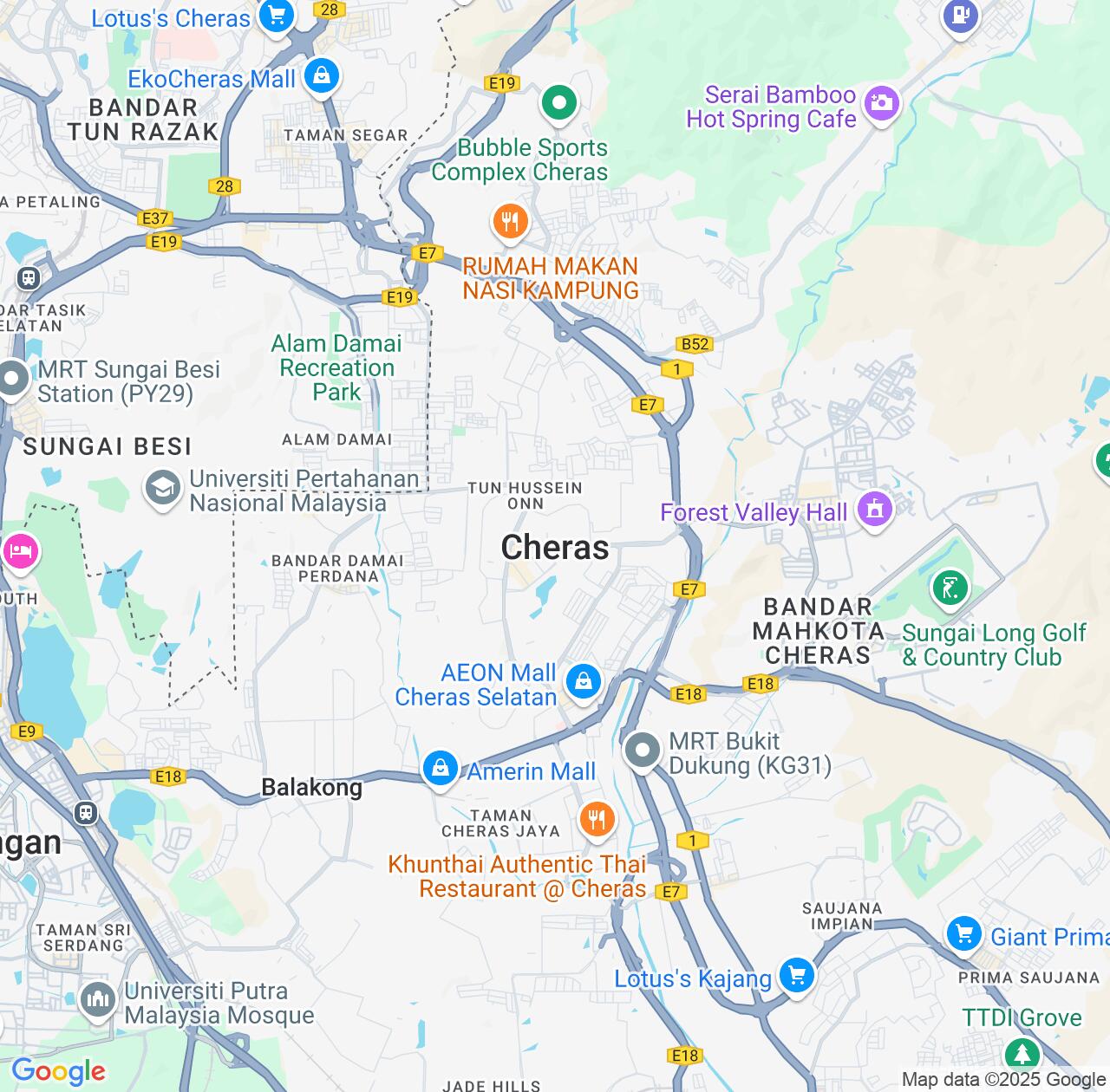 Map image for Intellectual Property Lawyers in Cheras and Selangor IP firms at coordinates  ; .
