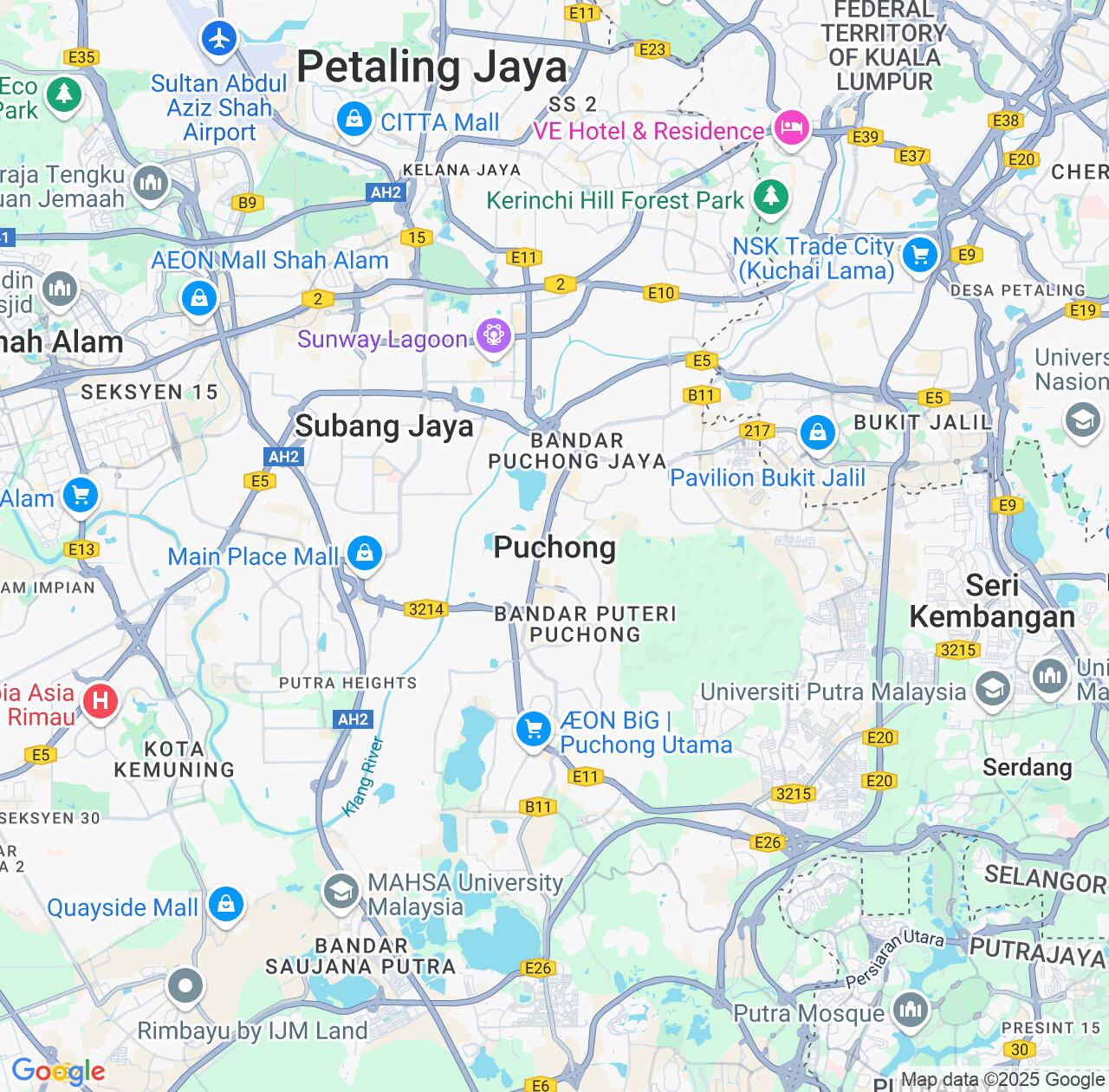 Map image for Intellectual Property Lawyers in Puchong and Selangor IP firms at coordinates  ; .