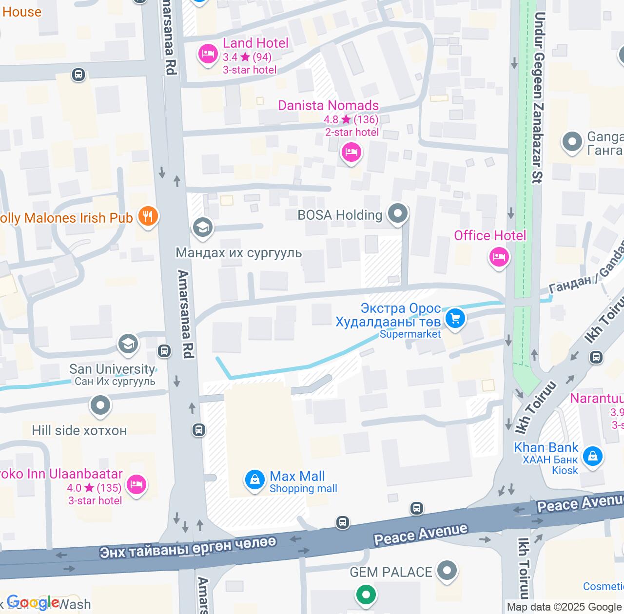 Map image for Intellectual Property Lawyers in Ulan Bator and Ulaanbaatar IP firms at coordinates  ; .