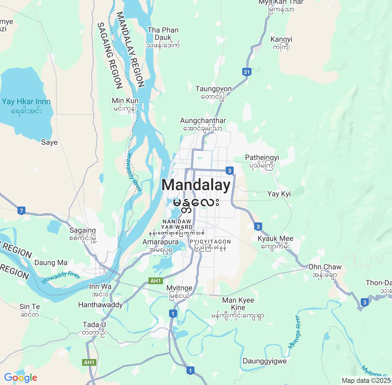 Map image for Intellectual Property Lawyers in Mandalay and Mandalay Region IP firms at coordinates  ; .