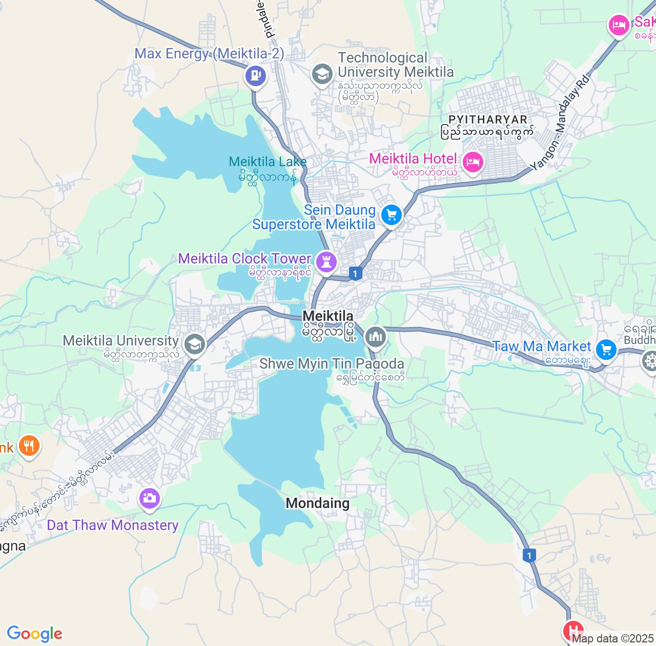 Map image for Intellectual Property Lawyers in Meiktila and Mandalay Region IP firms at coordinates  ; .
