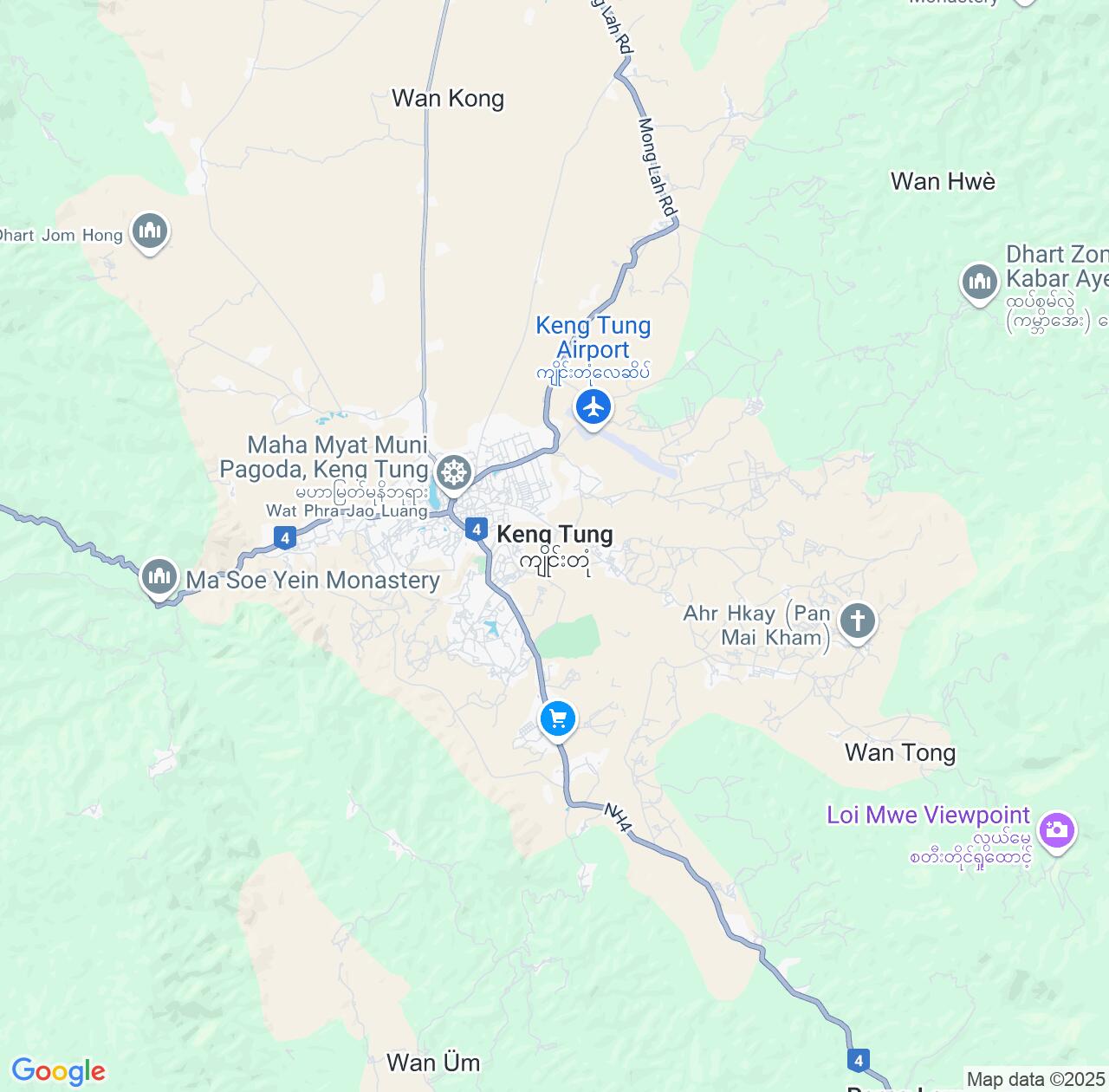 Map image for Intellectual Property Lawyers in Keng Tung and Shan State IP firms at coordinates  ; .