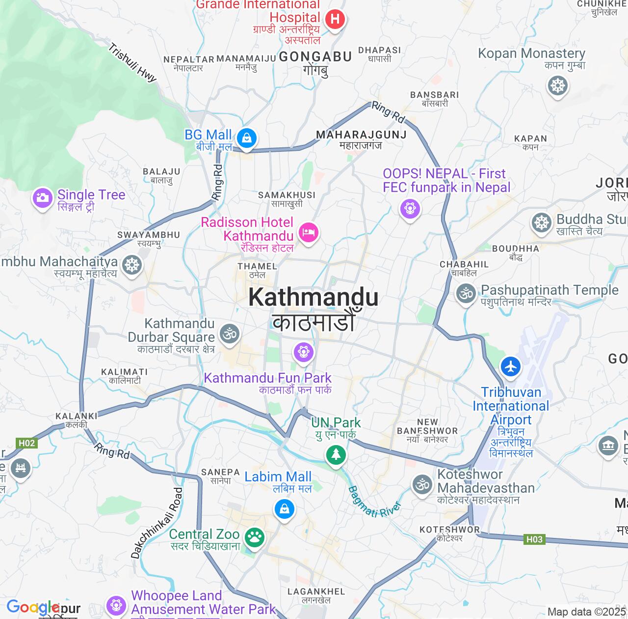 Map image for Intellectual Property Lawyers in Kathmandu and Bagmati Province IP firms at coordinates  ; .