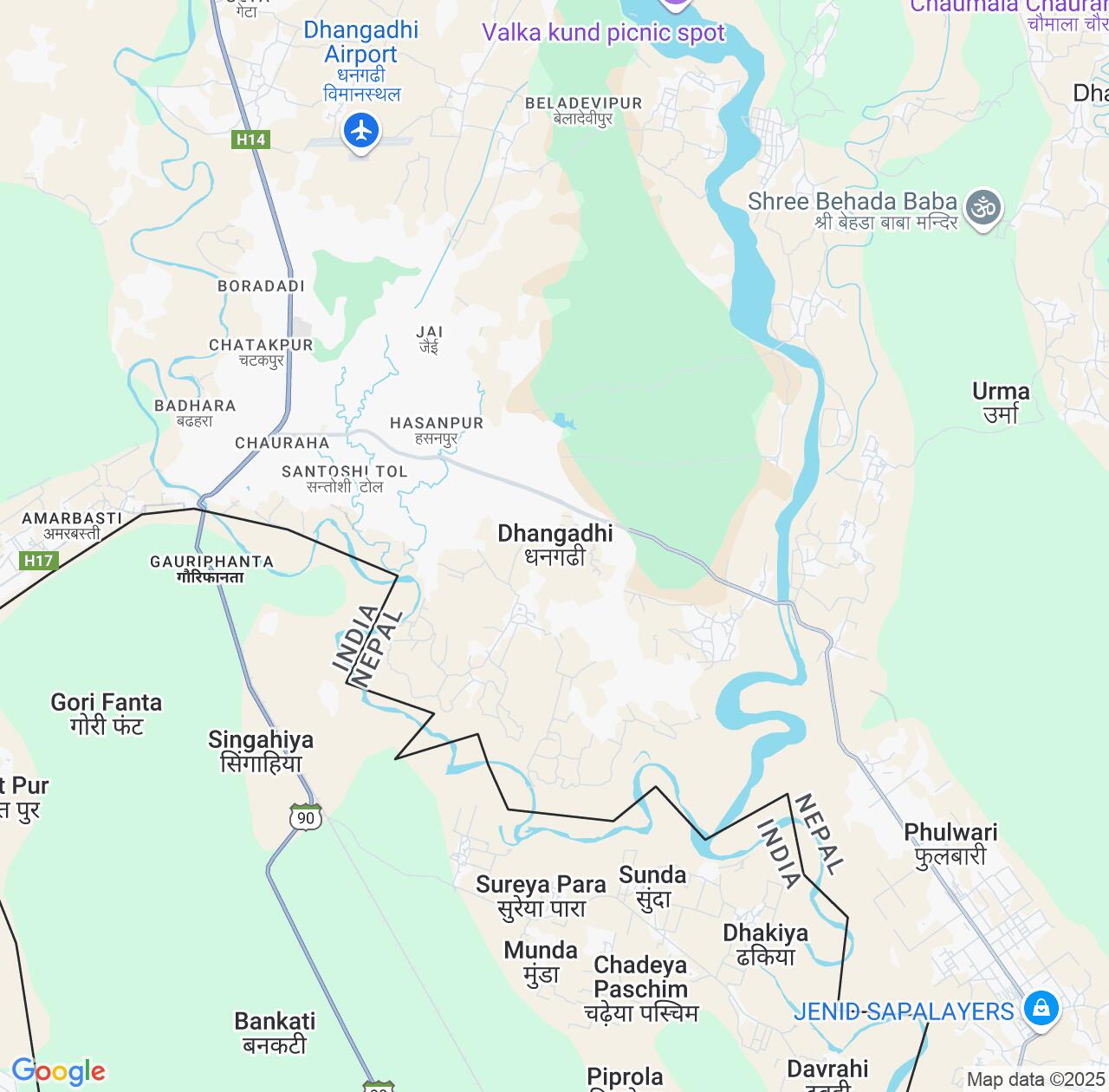 Map image for Intellectual Property Lawyers in Dhangadhi and Sudurpashchim Pradesh IP firms at coordinates  ; .