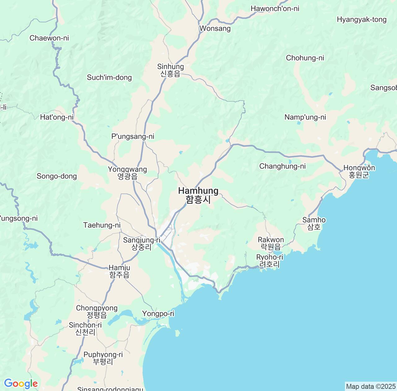 Map image for Intellectual Property Lawyers in Hamhung and South Hamgyong IP firms at coordinates  ; .