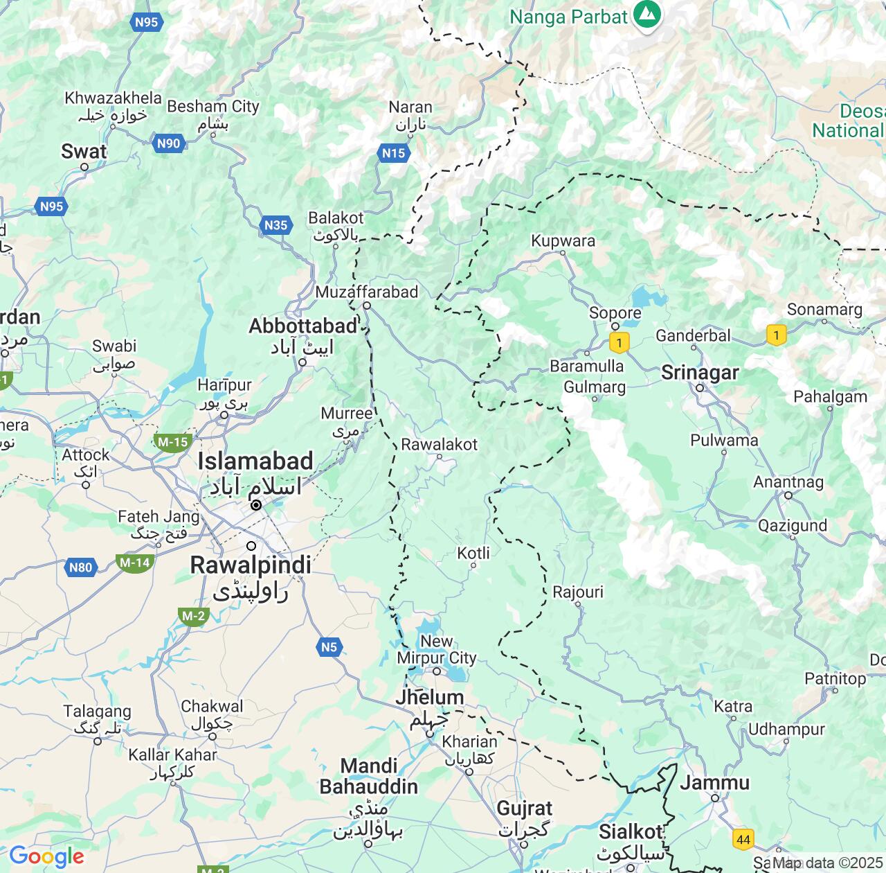 Map image for Intellectual Property Lawyers in Azad Jammu and Kashmir(POK) and Pakistan IP firms at coordinates  ; .