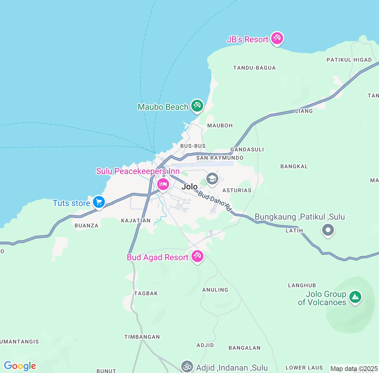 Map image for Intellectual Property Lawyers in Jolo and Autonomous Region in Muslim Mindanao IP firms at coordinates  ; .