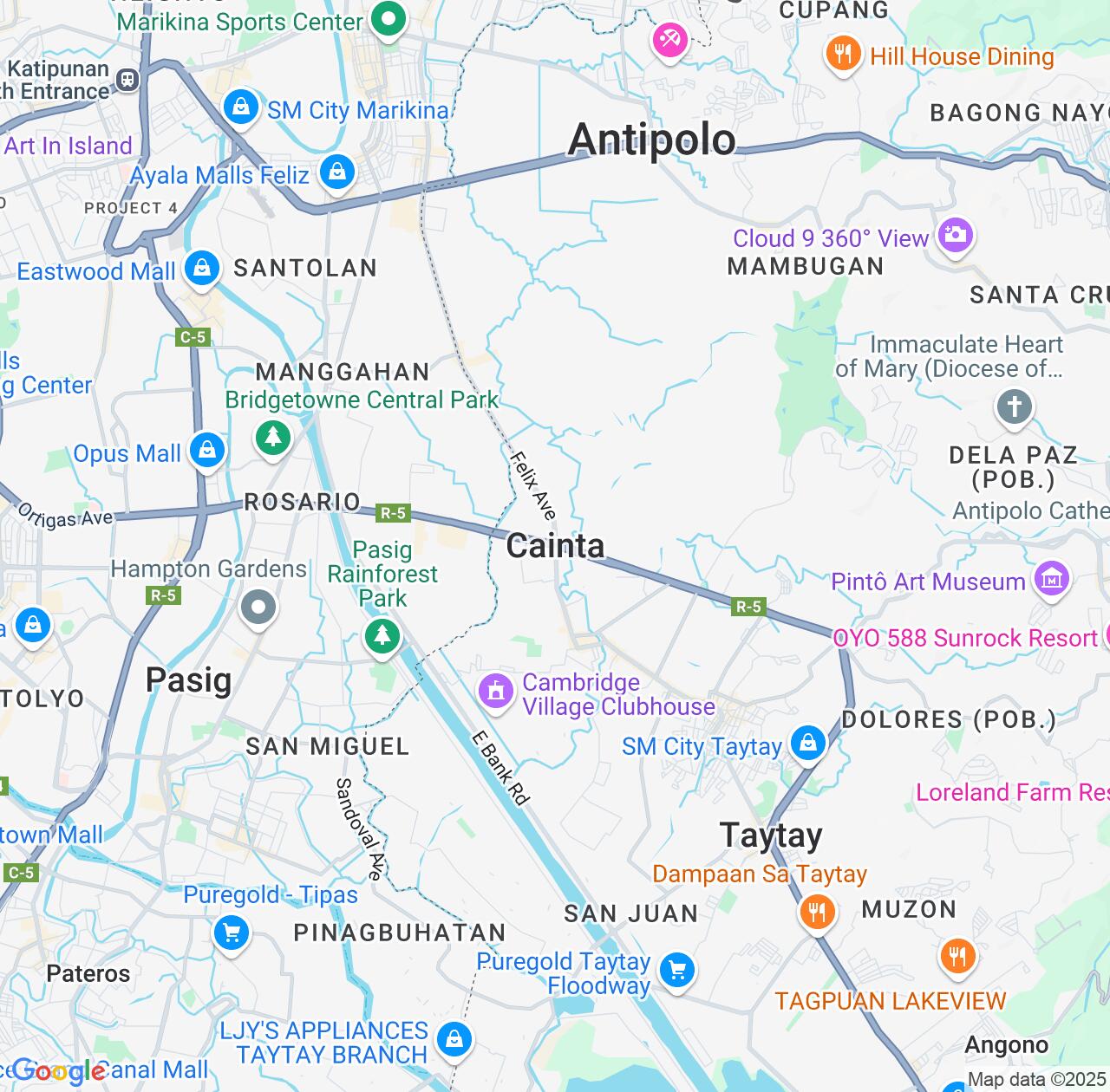 Map image for Intellectual Property Lawyers in Cainta and Calabarzon IP firms at coordinates  ; .