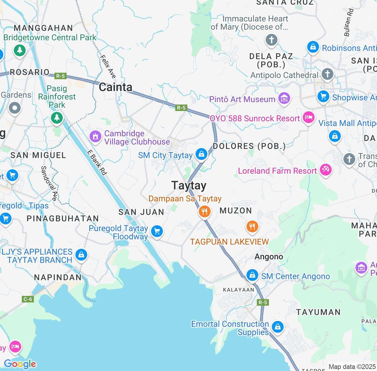 Map image for Intellectual Property Lawyers in Taytay and Calabarzon IP firms at coordinates  ; .