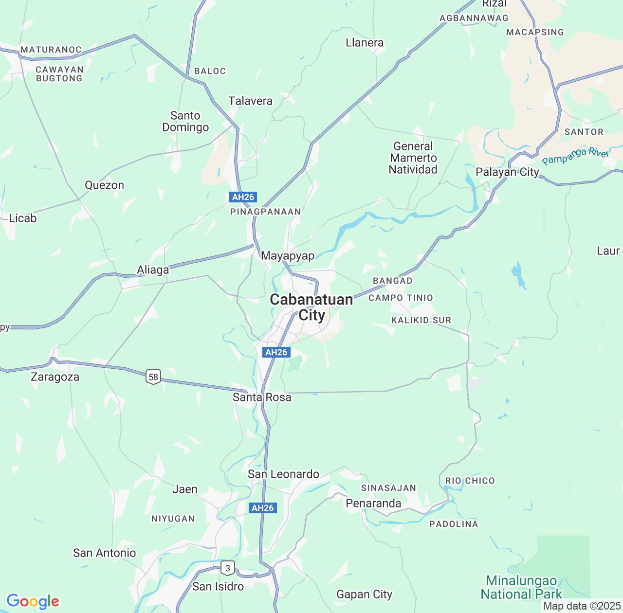 Map image for Intellectual Property Lawyers in Cabanatuan City and Central Luzon IP firms at coordinates  ; .
