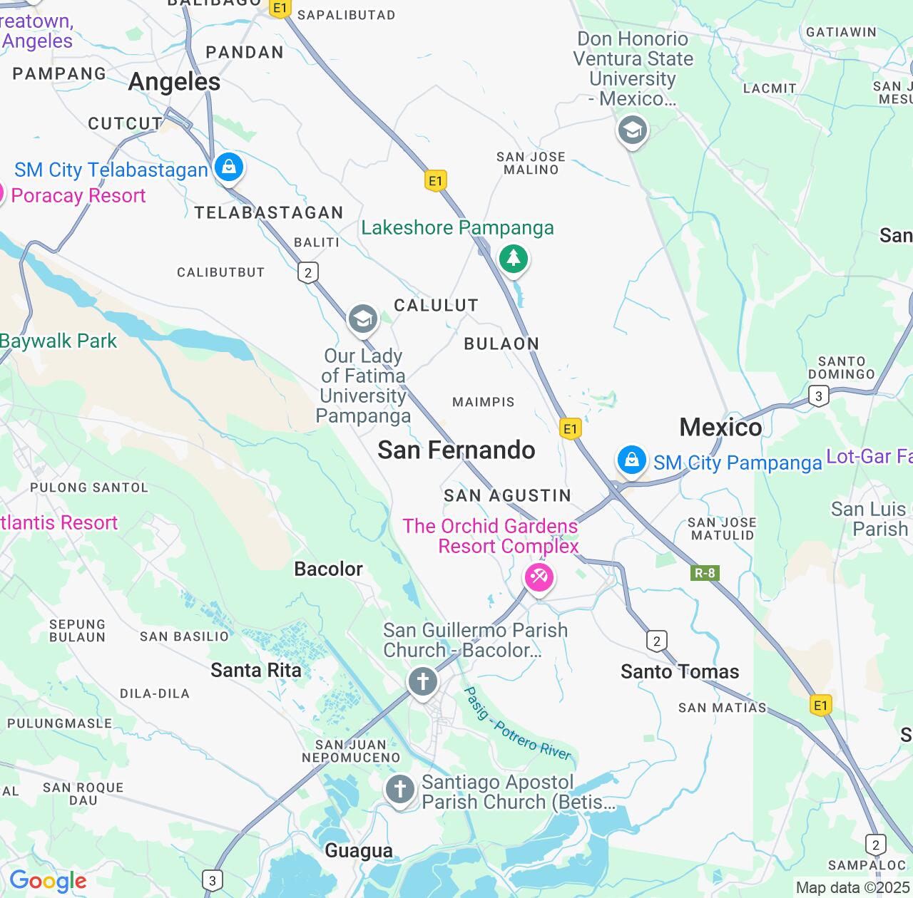 Map image for Intellectual Property Lawyers in San Fernando and Central Luzon IP firms at coordinates  ; .