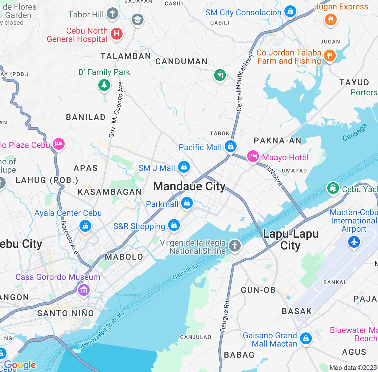 Map image for Intellectual Property Lawyers in Mandaue City and Central Visayas IP firms at coordinates  ; .