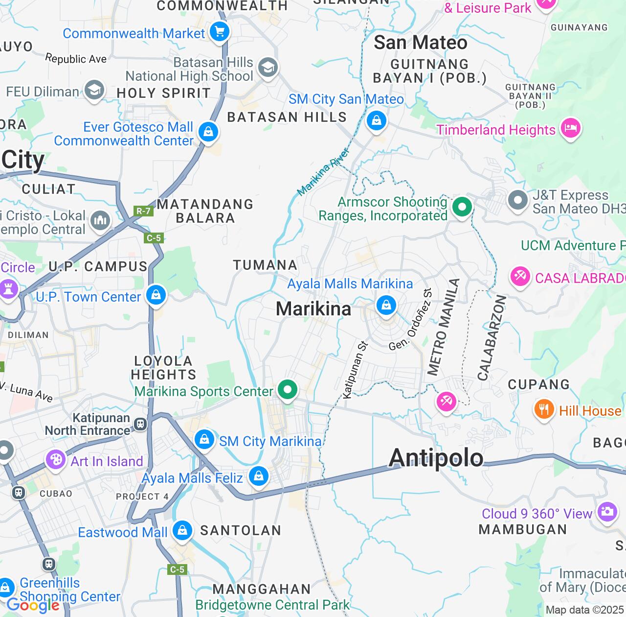 Map image for Intellectual Property Lawyers in Marikina City and Metro Manila IP firms at coordinates  ; .