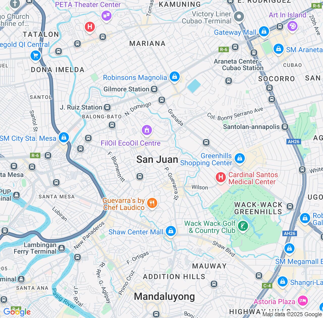 Map image for Intellectual Property Lawyers in San Juan and Metro Manila IP firms at coordinates  ; .