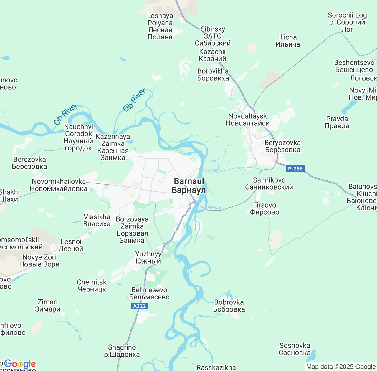 Map image for Intellectual Property Lawyers in Barnaul and Altai Krai IP firms at coordinates  ; .