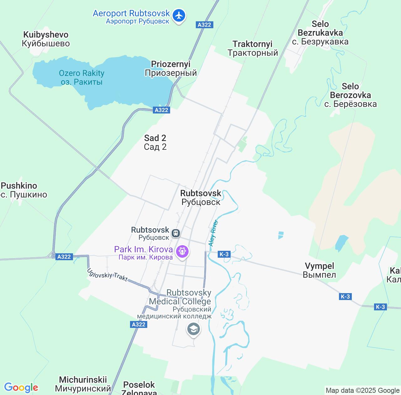 Map image for Intellectual Property Lawyers in Rubtsovsk and Altai Krai IP firms at coordinates  ; .
