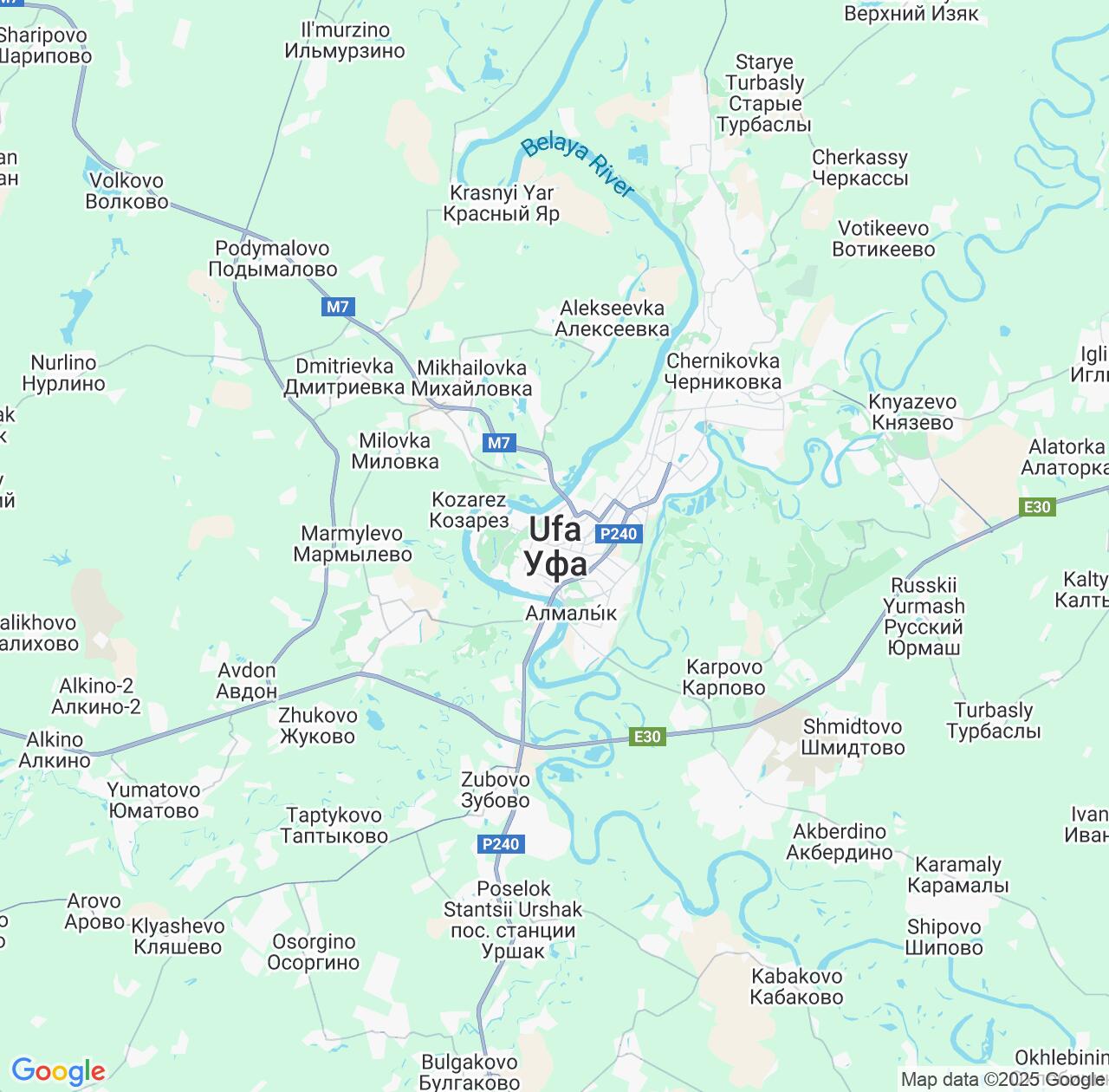 Map image for Intellectual Property Lawyers in Ufa and Bashkortostan Republic IP firms at coordinates  ; .