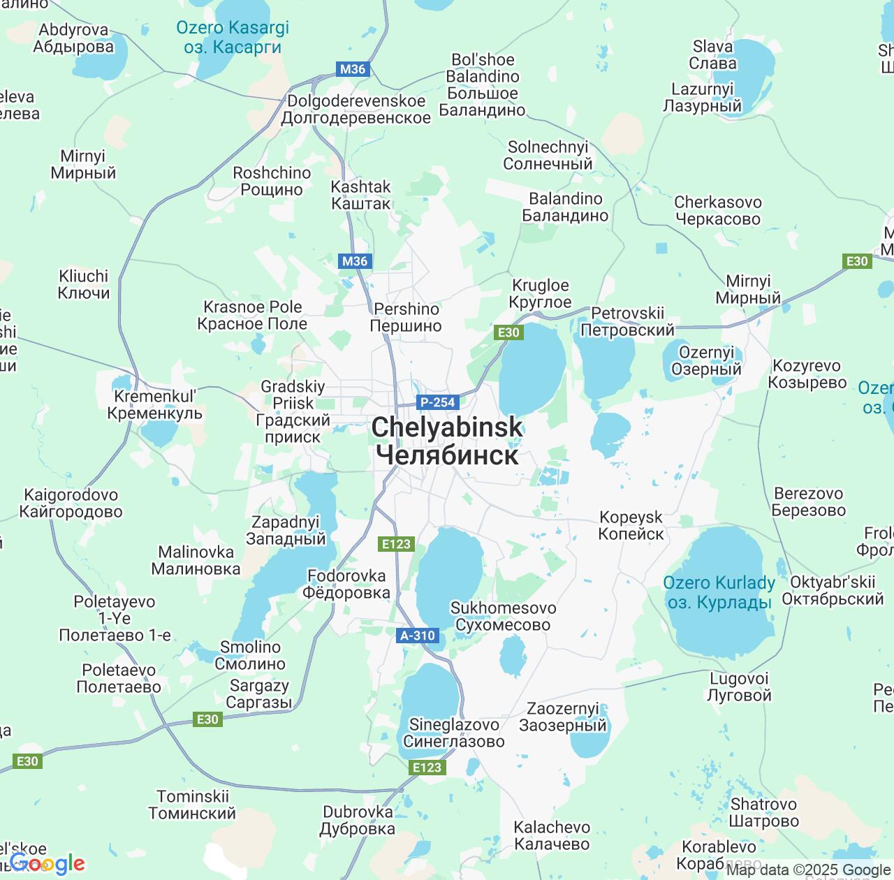 Map image for Intellectual Property Lawyers in Chelyabinsk and Russia IP firms at coordinates  ; .