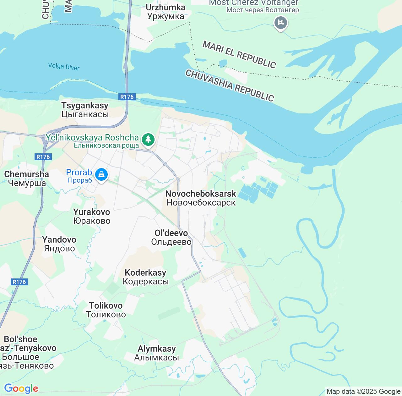 Map image for Intellectual Property Lawyers in Novocheboksarsk and Chuvash Republic IP firms at coordinates  ; .
