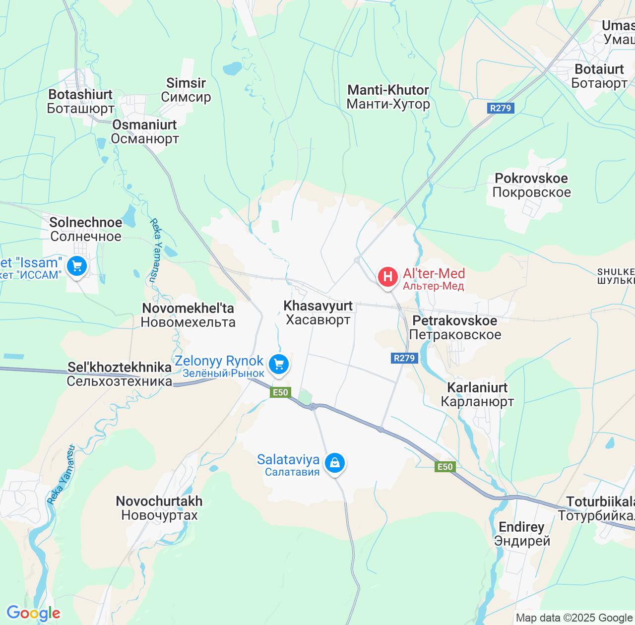 Map image for Intellectual Property Lawyers in Khasavyurt and Dagestan IP firms at coordinates  ; .