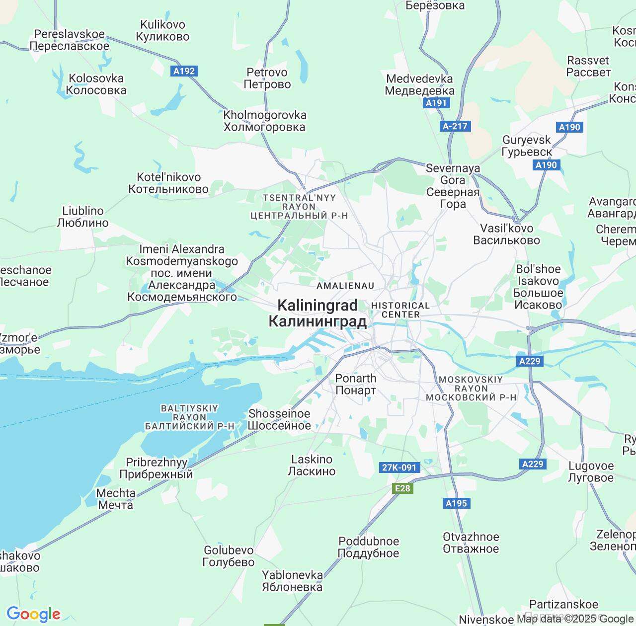 Map image for Intellectual Property Lawyers in Kaliningrad and Kaliningrad Oblast IP firms at coordinates  ; .