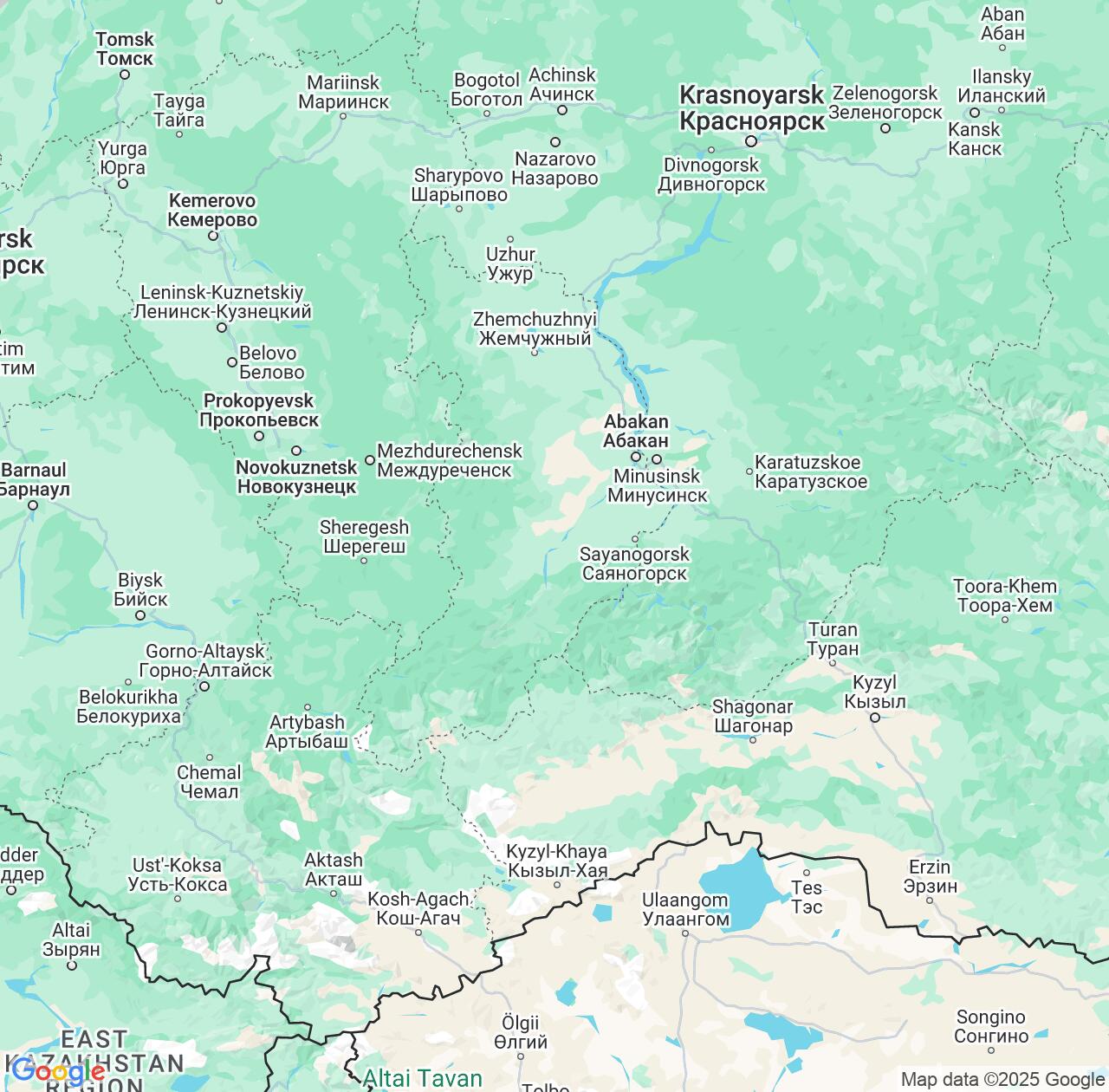 Map image for Intellectual Property Lawyers in Khakasiya Republic and Russia IP firms at coordinates  ; .