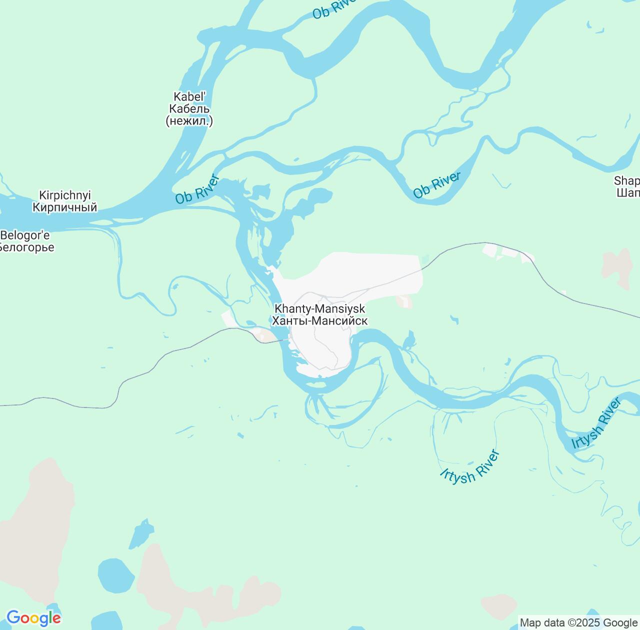 Map image for Intellectual Property Lawyers in Khanty-Mansiysk and Khanty-Mansia IP firms at coordinates  ; .
