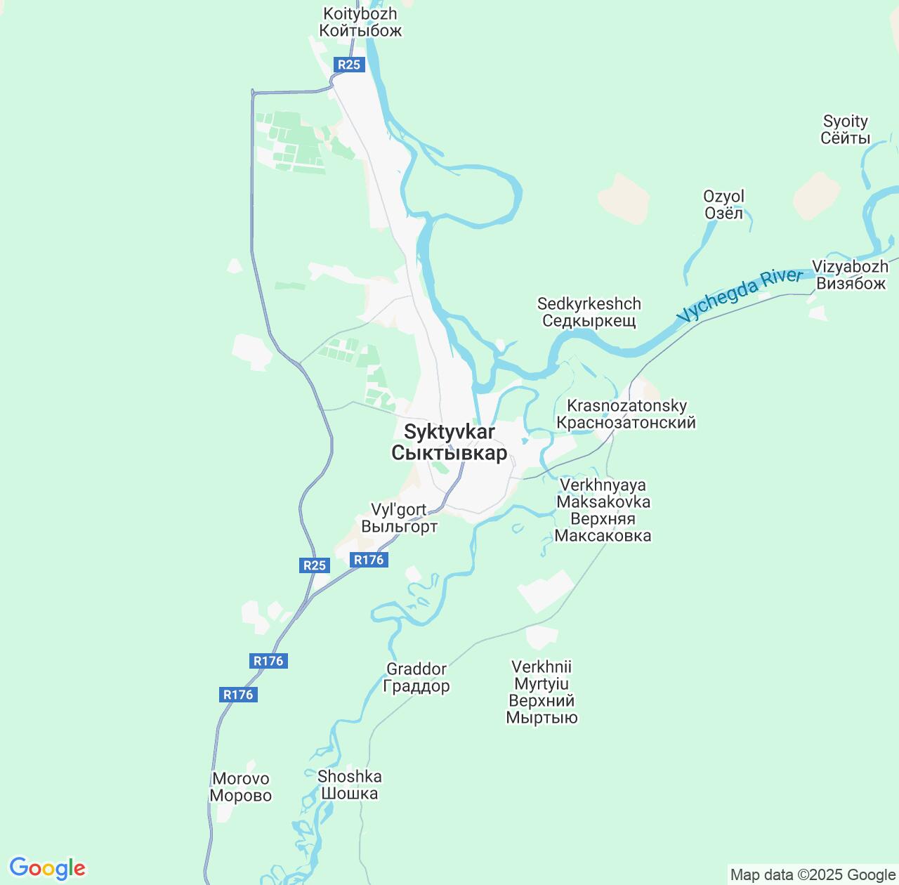 Map image for Intellectual Property Lawyers in Syktyvkar and Komi IP firms at coordinates  ; .