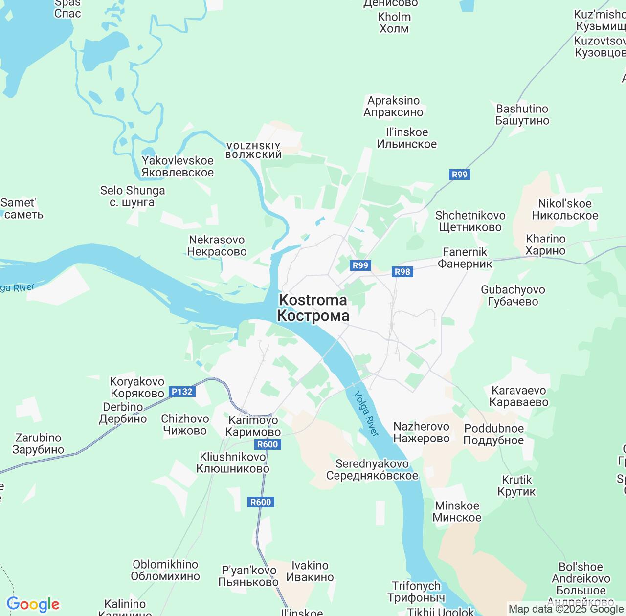 Map image for Intellectual Property Lawyers in Kostroma and Kostroma Oblast IP firms at coordinates  ; .