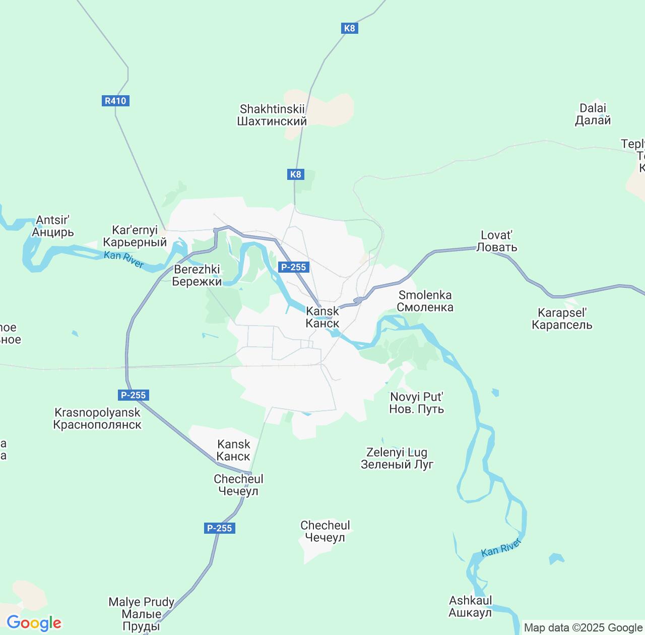 Map image for Intellectual Property Lawyers in Kansk and Krasnoyarsk Krai IP firms at coordinates  ; .