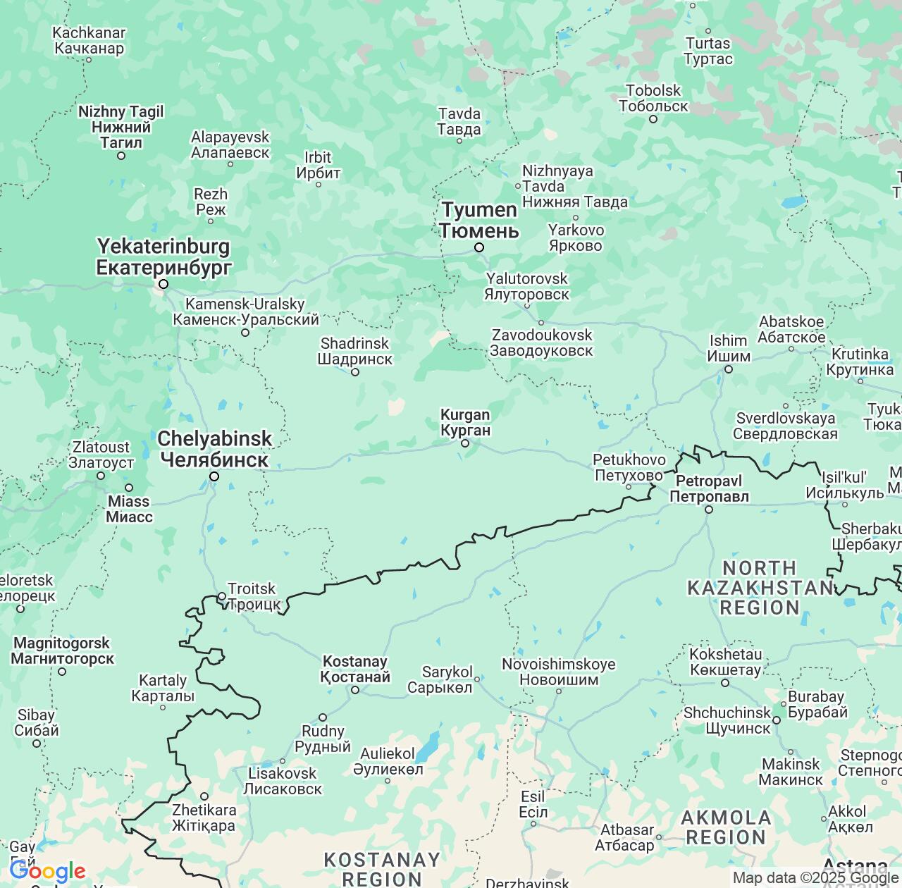 Map image for Intellectual Property Lawyers in Kurgan Oblast and Russia IP firms at coordinates  ; .