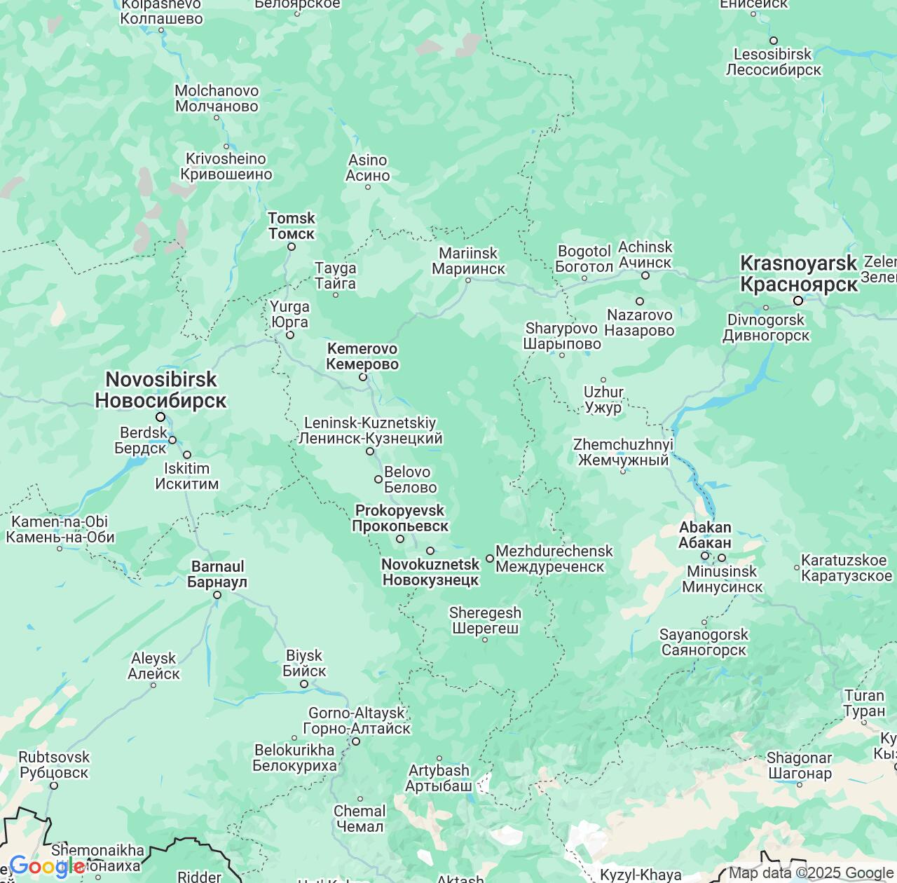 Map image for Intellectual Property Lawyers in Kuzbass and Russia IP firms at coordinates  ; .
