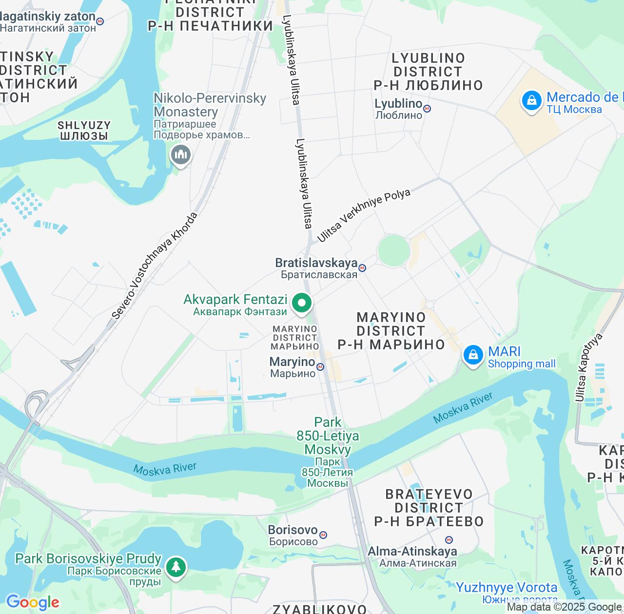Map image for Intellectual Property Lawyers in Mar'ino and Moscow IP firms at coordinates  ; .