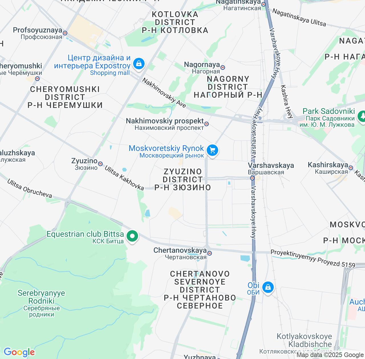 Map image for Intellectual Property Lawyers in Zyuzino and Moscow IP firms at coordinates  ; .