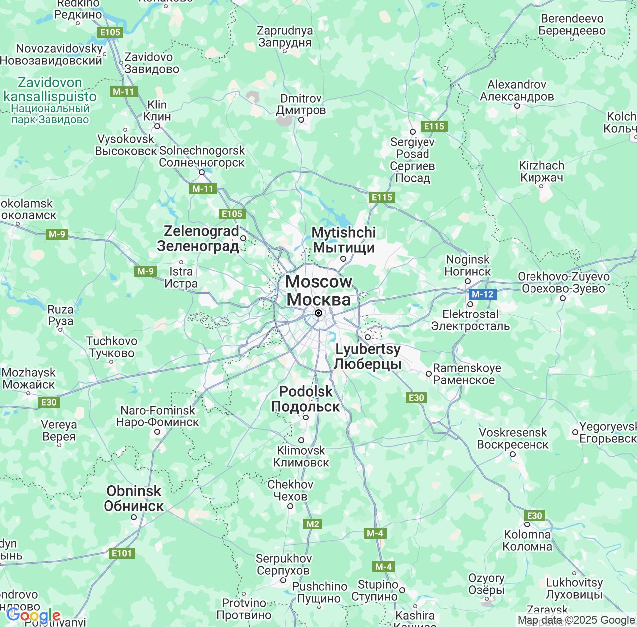 Map image for Intellectual Property Lawyers in Moscow and Russia IP firms at coordinates  ; .