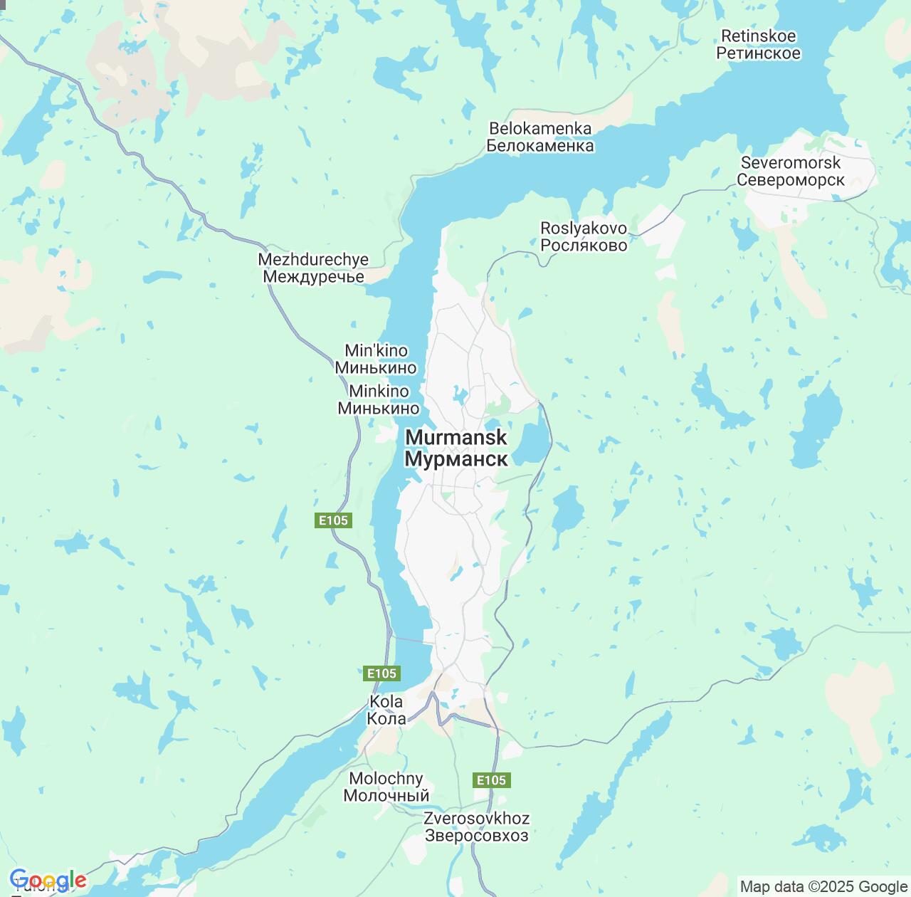 Map image for Intellectual Property Lawyers in Murmansk and Russia IP firms at coordinates  ; .
