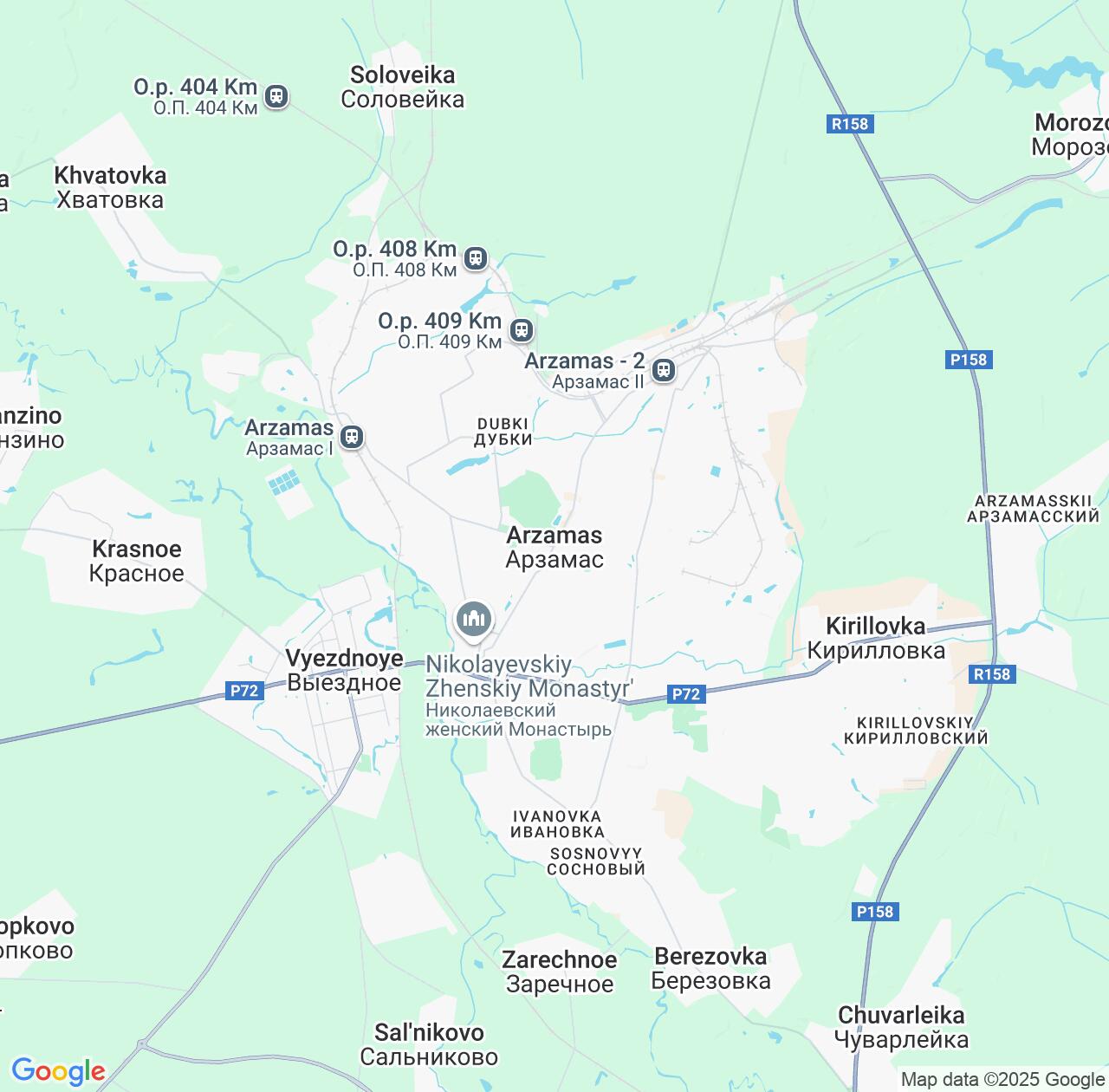 Map image for Intellectual Property Lawyers in Arzamas and Nizhny Novgorod Oblast IP firms at coordinates  ; .