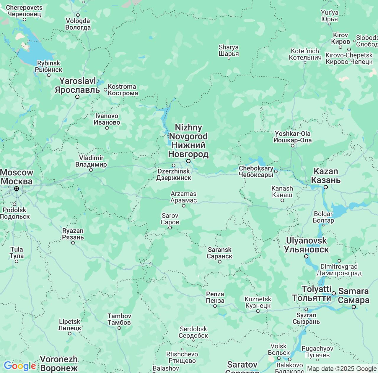 Map image for Intellectual Property Lawyers in Nizhny Novgorod Oblast and Russia IP firms at coordinates  ; .