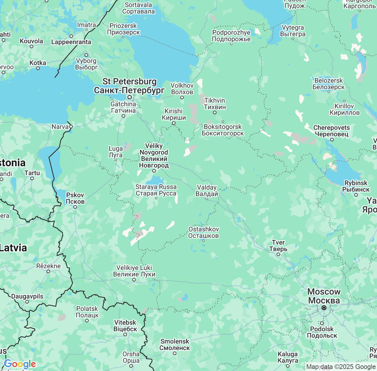 Map image for Intellectual Property Lawyers in Novgorod Oblast and Russia IP firms at coordinates  ; .