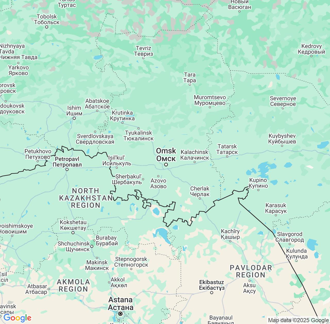 Map image for Intellectual Property Lawyers in Omsk Oblast and Russia IP firms at coordinates  ; .