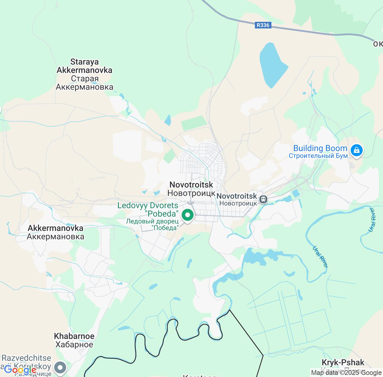 Map image for Intellectual Property Lawyers in Novotroitsk and Orenburg Oblast IP firms at coordinates  ; .