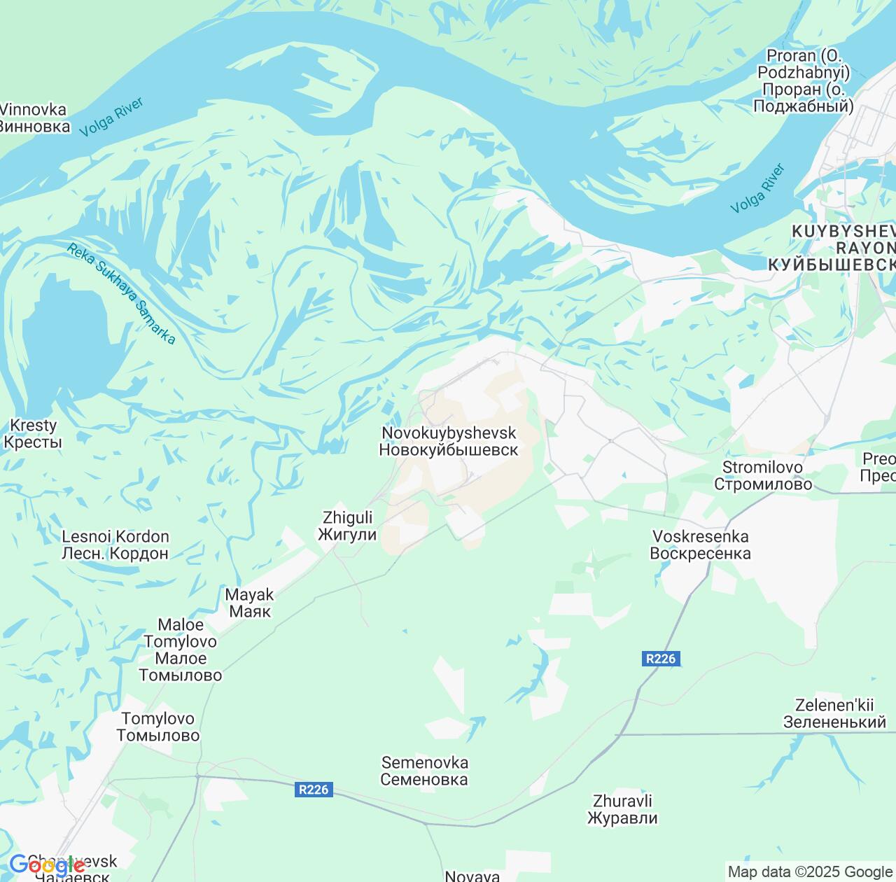 Map image for Intellectual Property Lawyers in Novokuybyshevsk and Samara Oblast IP firms at coordinates  ; .