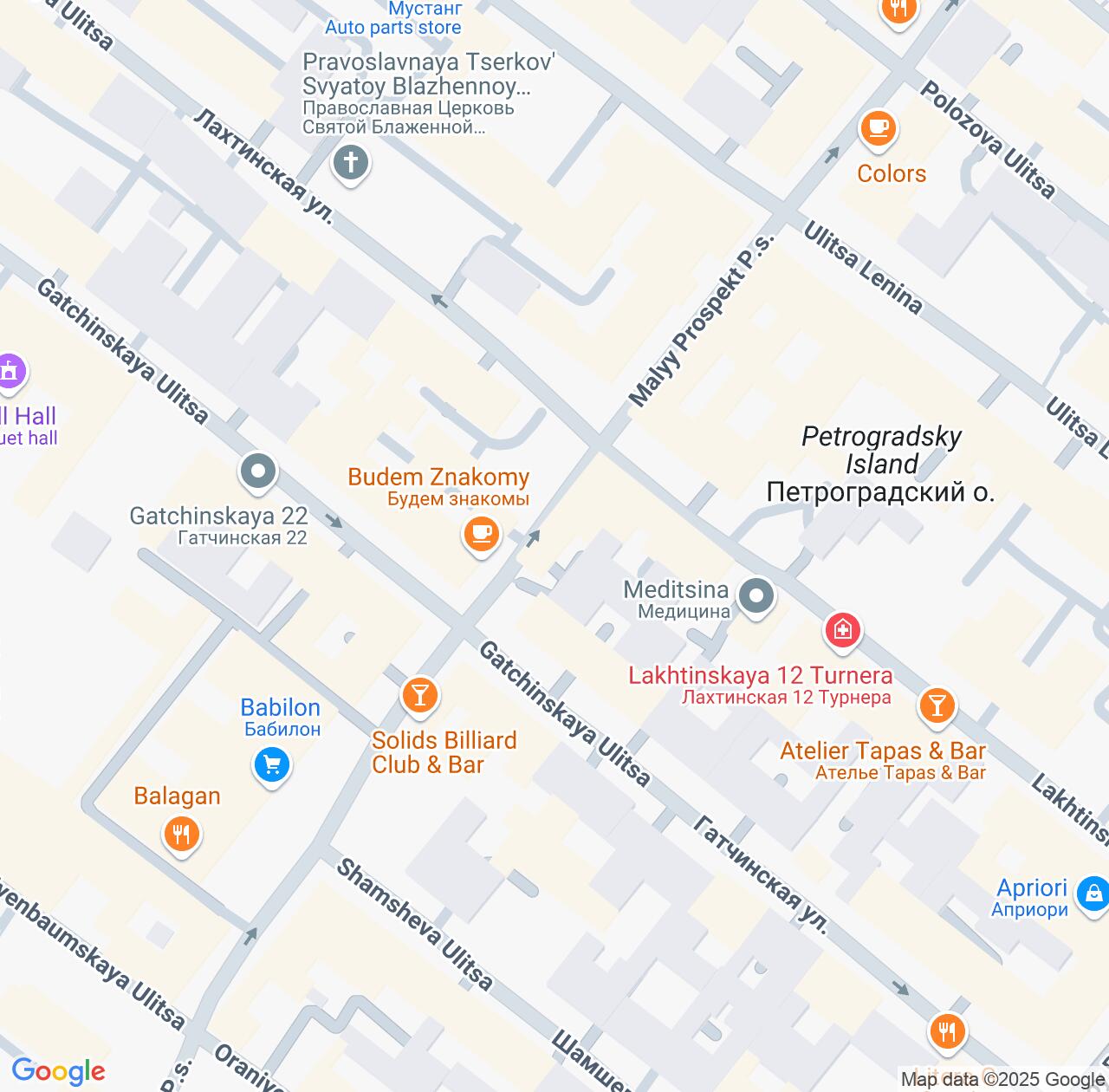 Map image for Intellectual Property Lawyers in Petrogradka and St.-Petersburg IP firms at coordinates  ; .