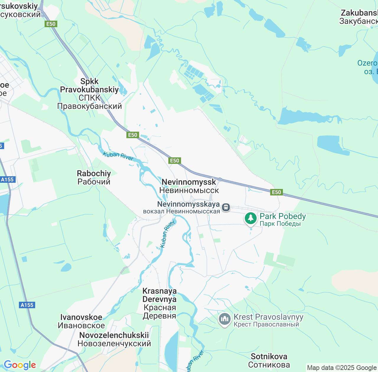 Map image for Intellectual Property Lawyers in Nevinnomyssk and Stavropol Kray IP firms at coordinates  ; .