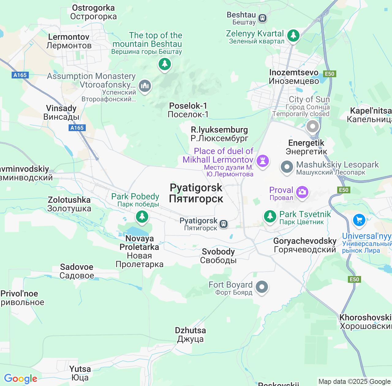 Map image for Intellectual Property Lawyers in Pyatigorsk and Stavropol Kray IP firms at coordinates  ; .