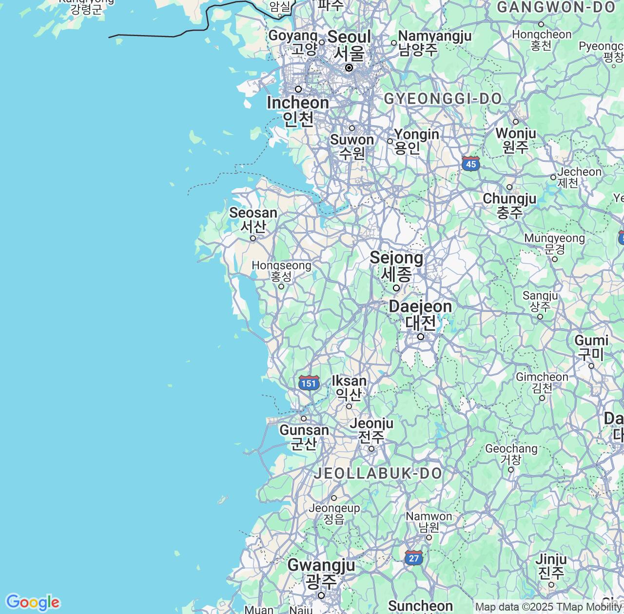 Map image for Intellectual Property Lawyers in Chungcheongnam-do and South Korea IP firms at coordinates  ; .