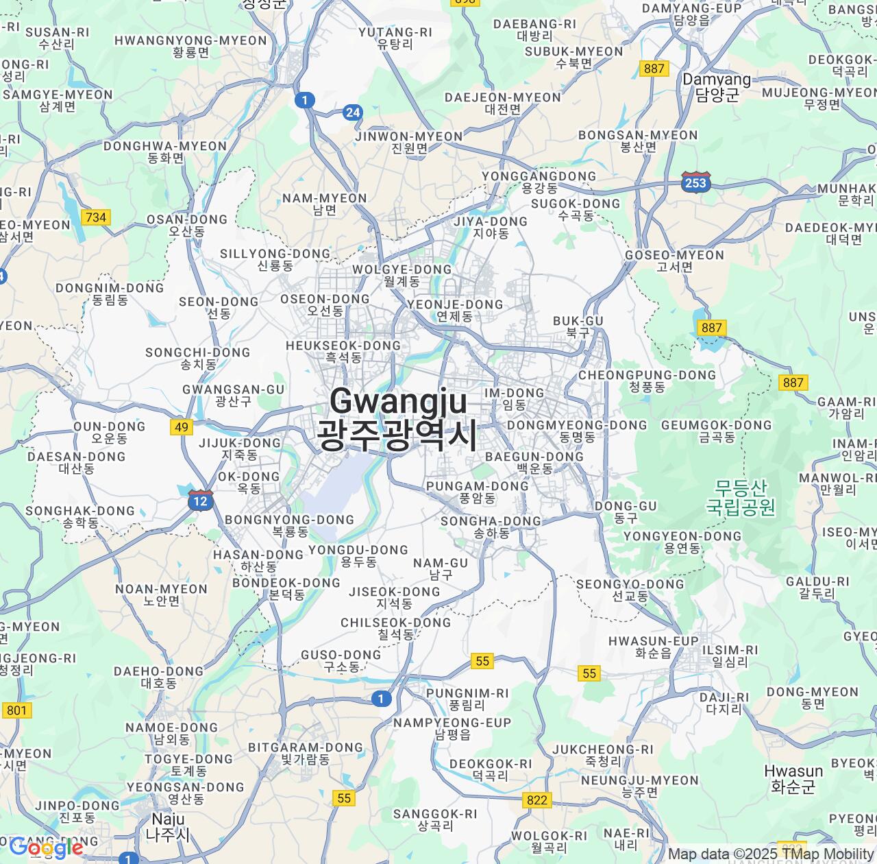 Map image for Intellectual Property Lawyers in Gwangju and South Korea IP firms at coordinates  ; .