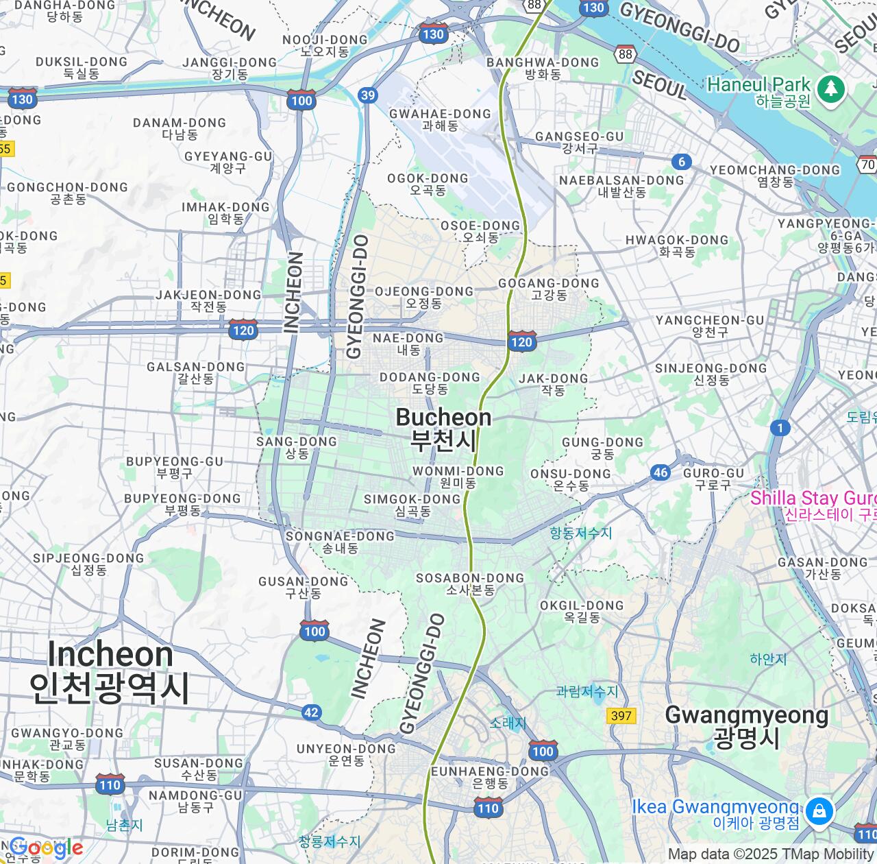 Map image for Intellectual Property Lawyers in Bucheon-si and Gyeonggi-do IP firms at coordinates  ; .